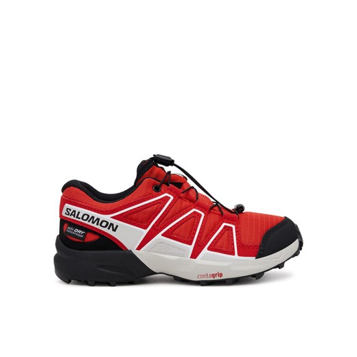 Salomon Trekkingi Speedcross Waterproof L47733800 Czerwony ze sklepu MODIVO w kategorii Buty trekkingowe dziecięce - zdjęcie 182670727
