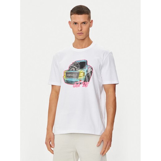 Hugo T-Shirt Damotoro 50514092 Biały Relaxed Fit XL MODIVO