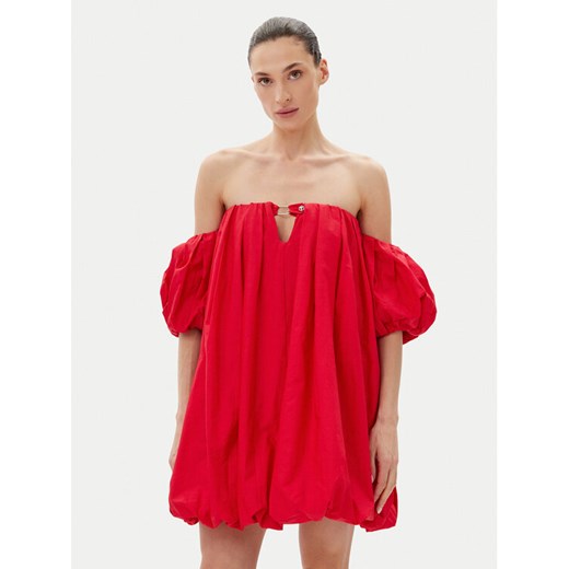 PINKO Sukienka letnia 105211 A2LD Czerwony Regular Fit ze sklepu MODIVO w kategorii Sukienki - zdjęcie 182670785