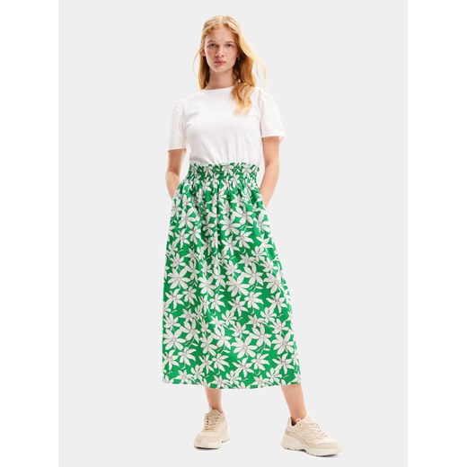 Desigual Sukienka letnia Marlon 24SWVW40 Zielony Regular Fit ze sklepu MODIVO w kategorii Sukienki - zdjęcie 182670845