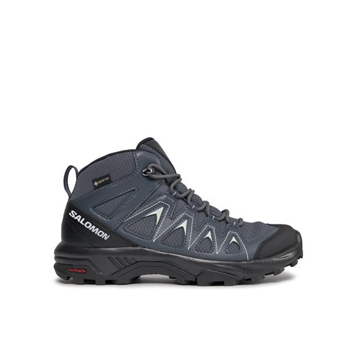 Salomon Trekkingi X Braze Mid GORE-TEX L47181100 Czarny ze sklepu MODIVO w kategorii Buty trekkingowe damskie - zdjęcie 182670867