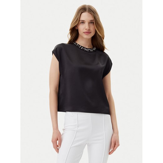 Imperial Bluzka RIC3JBA Czarny Regular Fit ze sklepu MODIVO w kategorii Bluzki damskie - zdjęcie 182671059