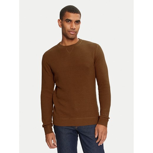 Jack&Jones Sweter 12264668 Brązowy Regular Fit ze sklepu MODIVO w kategorii Swetry męskie - zdjęcie 182671156