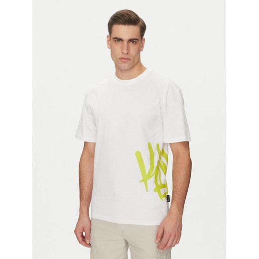 Karl Kani T-Shirt Signature Tag 60300330 Biały Regular Fit ze sklepu MODIVO w kategorii T-shirty męskie - zdjęcie 182671215