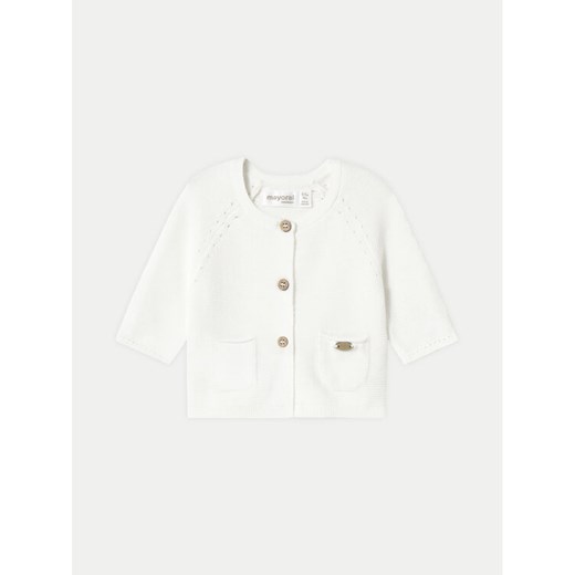 Mayoral Kardigan 1307 Écru Regular Fit ze sklepu MODIVO w kategorii Bluzy i swetry - zdjęcie 182671299