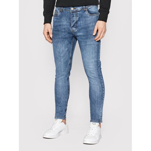 Brave Soul Jeansy MJN-MADISONLIGHT Granatowy Skinny Fit ze sklepu MODIVO w kategorii Jeansy męskie - zdjęcie 182671339