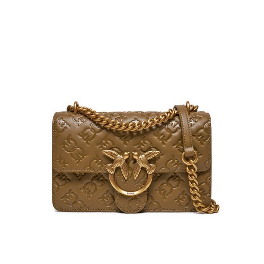 Pinko Torebka Love One Mini Dc 100074 A1YB V68Q Brązowy ze sklepu MODIVO w kategorii Kopertówki - zdjęcie 182671388