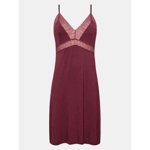 Femilet by Chantelle Koszula nocna Jazz FNA540 Bordowy Regular Fit ze sklepu MODIVO w kategorii Koszule nocne - zdjęcie 182671487