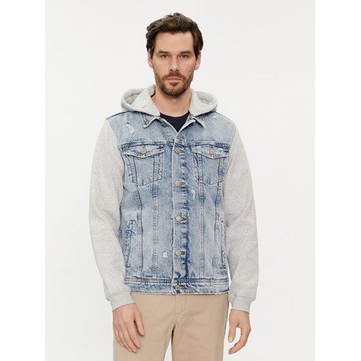 Jack&Jones Kurtka jeansowa Jean 12249233 Niebieski Regular Fit ze sklepu MODIVO w kategorii Kurtki męskie - zdjęcie 182671499