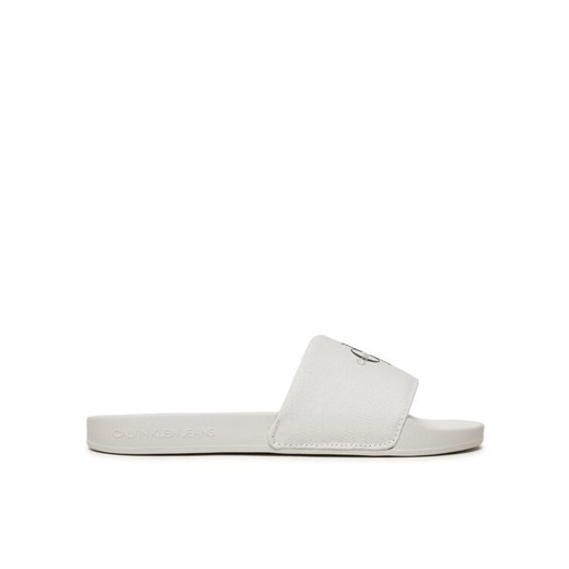 Calvin Klein Jeans Klapki YW0YW01835 Biały ze sklepu MODIVO w kategorii Klapki damskie - zdjęcie 182671537