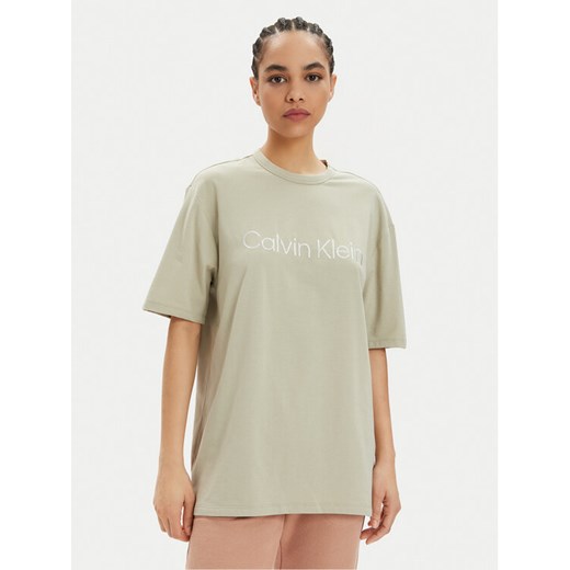 Calvin Klein Underwear T-Shirt 000QS7069E Zielony Relaxed Fit ze sklepu MODIVO w kategorii Bluzki damskie - zdjęcie 182671587