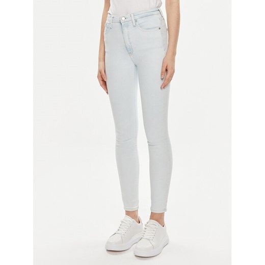 Calvin Klein Jeans Jeansy J20J223308 Niebieski Skinny Fit ze sklepu MODIVO w kategorii Jeansy damskie - zdjęcie 182671605