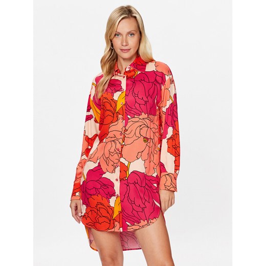 Sisley Sukienka codzienna 40NMLV03I Czerwony Regular Fit ze sklepu MODIVO w kategorii Sukienki - zdjęcie 182671656