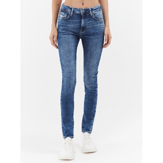 Pepe Jeans Jeansy Regent PL204171 Niebieski Skinny Fit ze sklepu MODIVO w kategorii Jeansy damskie - zdjęcie 182671689