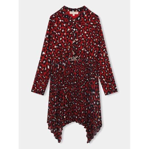 MICHAEL KORS KIDS Sukienka koszulowa R12175 Czerwony Regular Fit ze sklepu MODIVO w kategorii Sukienki dziewczęce - zdjęcie 182671756