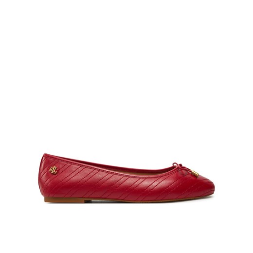 LAUREN RALPH LAUREN Baleriny Jayna 802951489005 Czerwony ze sklepu MODIVO w kategorii Balerinki - zdjęcie 182671758