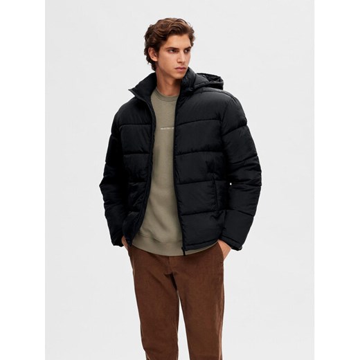 Selected Homme Kurtka zimowa Cooper 16089957 Czarny Regular Fit ze sklepu MODIVO w kategorii Kurtki męskie - zdjęcie 182671816