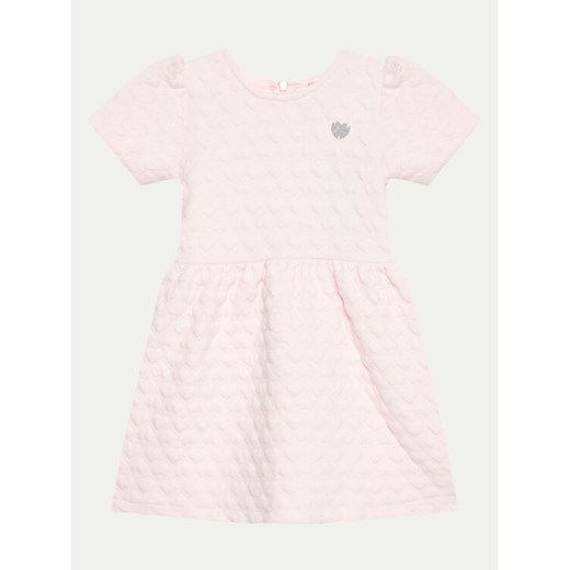 Guess Sukienka elegancka K4YK08 KCBX0 Różowy Regular Fit ze sklepu MODIVO w kategorii Sukienki dziewczęce - zdjęcie 182671828