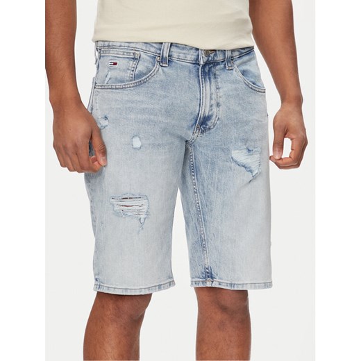 Tommy Jeans Szorty jeansowe Ronnie DM0DM18796 Niebieski Slim Fit ze sklepu MODIVO w kategorii Spodenki męskie - zdjęcie 182671919