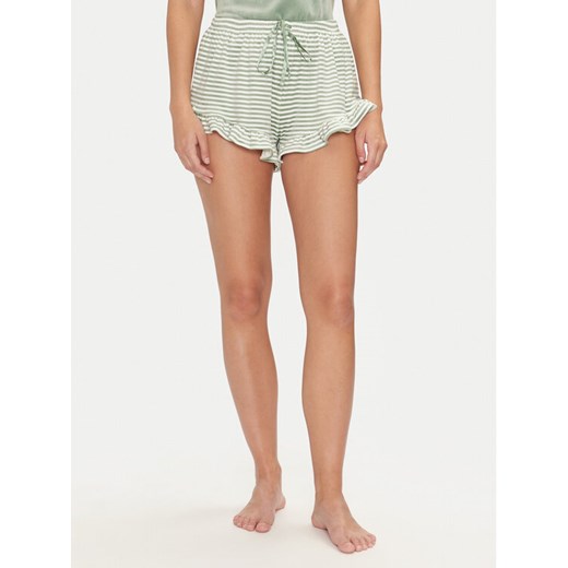 Hunkemöller Szorty piżamowe 206519 Zielony Relaxed Fit ze sklepu MODIVO w kategorii Piżamy damskie - zdjęcie 182672009