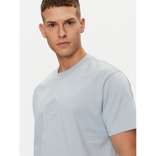 Karl Lagerfeld Jeans T-Shirt 241D1705 Niebieski Regular Fit ze sklepu MODIVO w kategorii T-shirty męskie - zdjęcie 182672016
