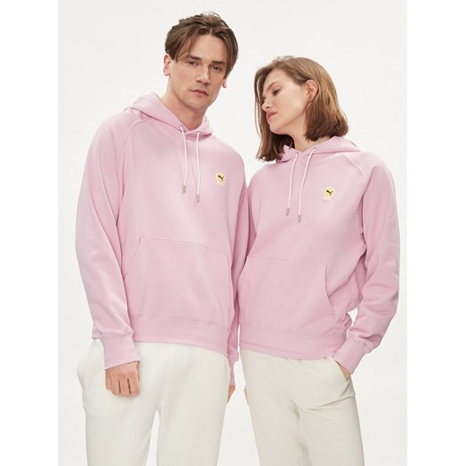 Puma Bluza Unisex PALOMO 538798 Różowy Relaxed Fit ze sklepu MODIVO w kategorii Bluzy męskie - zdjęcie 182672027