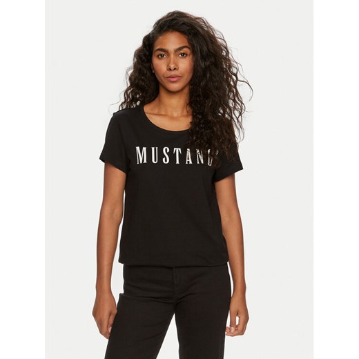 Mustang T-Shirt Alma 1013933 Czarny Regular Fit ze sklepu MODIVO w kategorii Bluzki damskie - zdjęcie 182672036