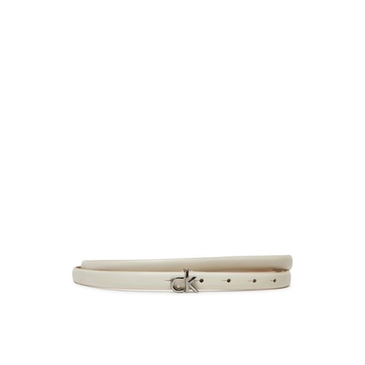 Calvin Klein Pasek Damski Ck Buckle Skinny Belt 1.5 K60K612932 Biały ze sklepu MODIVO w kategorii Paski damskie - zdjęcie 182672169
