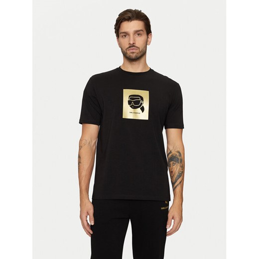 KARL LAGERFELD T-Shirt 755460 551235 Czarny Regular Fit ze sklepu MODIVO w kategorii T-shirty męskie - zdjęcie 182672178