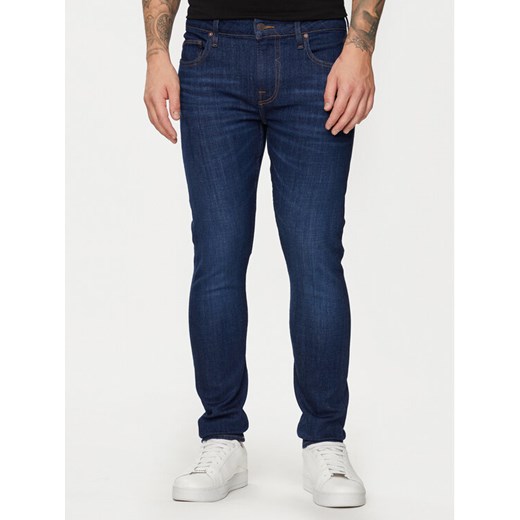 Guess Jeansy M4YA27 D5DG1 Niebieski Super Skinny Fit ze sklepu MODIVO w kategorii Jeansy męskie - zdjęcie 182672228