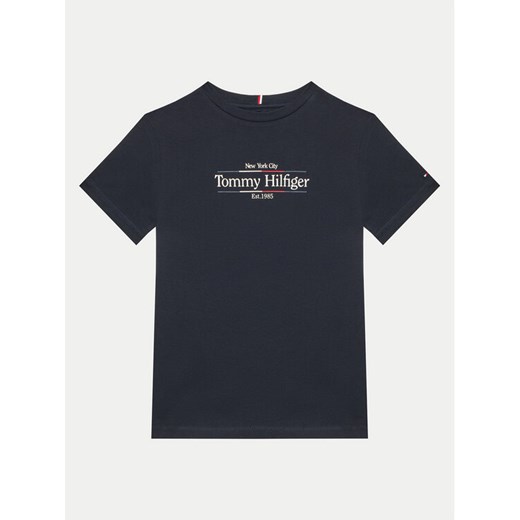 Tommy Hilfiger T-Shirt Icon Print KB0KB09158 Granatowy Regular Fit ze sklepu MODIVO w kategorii T-shirty chłopięce - zdjęcie 182672248