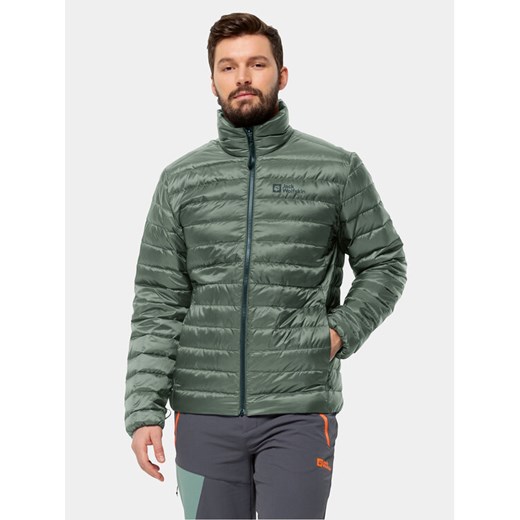 Jack Wolfskin Kurtka puchowa Pilvi Down Jkt 1207701 Zielony Regular Fit ze sklepu MODIVO w kategorii Kurtki męskie - zdjęcie 182672249