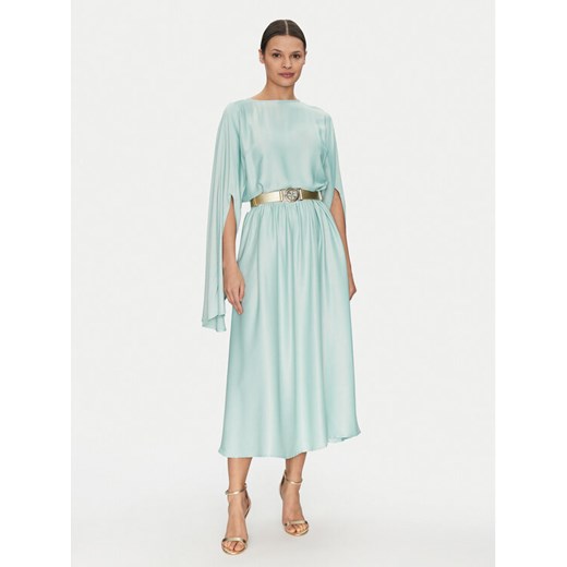 Guess Sukienka koktajlowa W5PK1L WHHB0 Błękitny Regular Fit ze sklepu MODIVO w kategorii Sukienki - zdjęcie 182672256