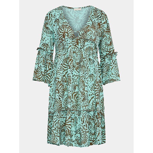 Selmark Sukienka letnia Vestido BJ295 Zielony Regular Fit ze sklepu MODIVO w kategorii Sukienki - zdjęcie 182672269