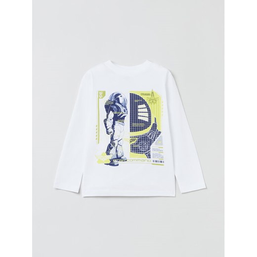 OVS Bluzka 1622559 Biały Regular Fit ze sklepu MODIVO w kategorii T-shirty chłopięce - zdjęcie 182672318