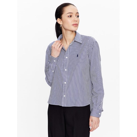 Polo Ralph Lauren Koszula 211891419001 Granatowy Regular Fit ze sklepu MODIVO w kategorii Koszule damskie - zdjęcie 182672325