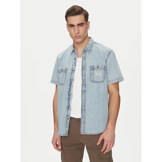Guess Jeans Koszula jeansowa M5GH09 D5NY1 Niebieski Regular Fit ze sklepu MODIVO w kategorii Koszule męskie - zdjęcie 182672419