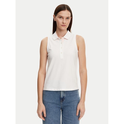 Gant Polo 4200560 Biały Regular Fit ze sklepu MODIVO w kategorii Bluzki damskie - zdjęcie 182672445