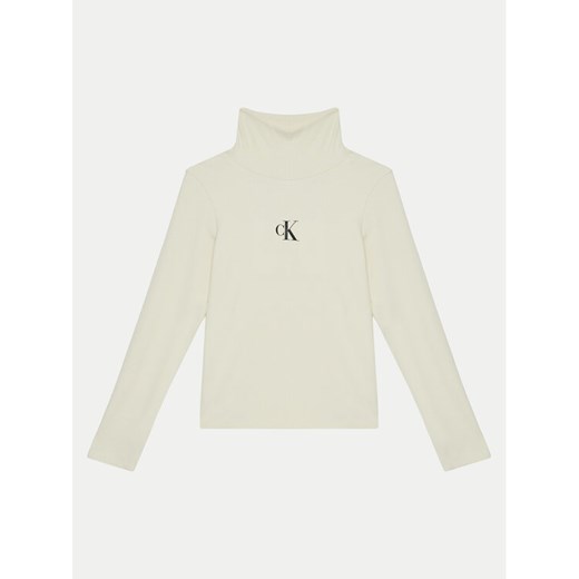 Calvin Klein Jeans Golf IG0IG02808 Beżowy Regular Fit ze sklepu MODIVO w kategorii T-shirty chłopięce - zdjęcie 182672476