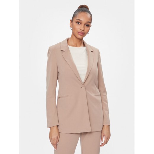 Vero Moda Marynarka Sara 10299864 Beżowy Slim Fit ze sklepu MODIVO w kategorii Marynarki damskie - zdjęcie 182672518