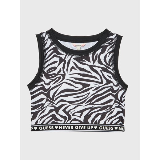 Guess Top J3RI02 MC01P Czarny Slim Fit ze sklepu MODIVO w kategorii Bluzki dziewczęce - zdjęcie 182672536