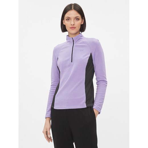 4F Bielizna termoaktywna górna 4FAW23UFLEF032 Fioletowy Slim Fit ze sklepu MODIVO w kategorii Bielizna termoaktywna damska - zdjęcie 182672555