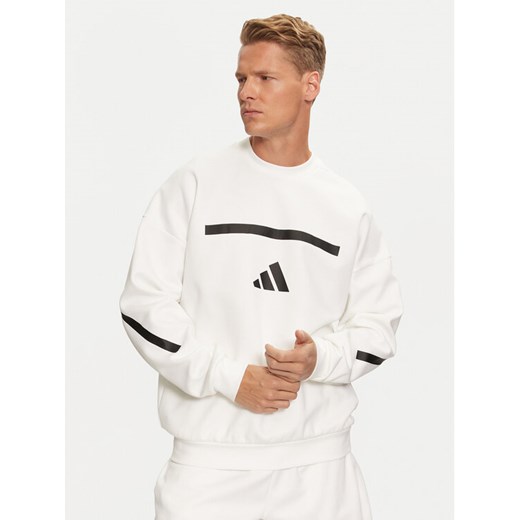 adidas Bluza Z.N.E. JF2451 Biały Loose Fit ze sklepu MODIVO w kategorii Bluzy męskie - zdjęcie 182672556