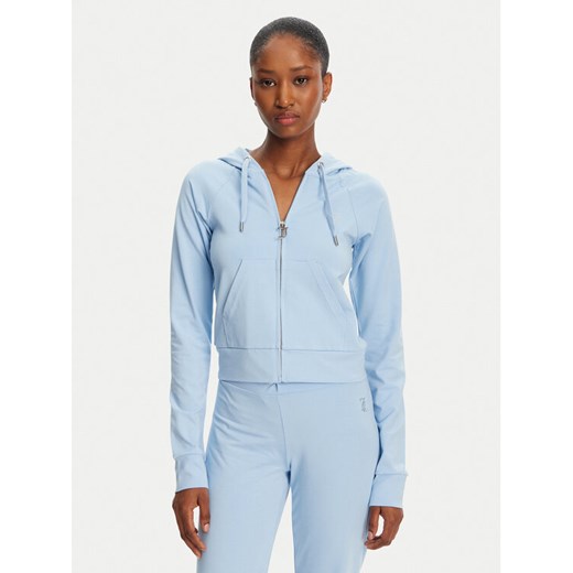 Juicy Couture Bluza Ola JCWAS125310 Błękitny Slim Fit ze sklepu MODIVO w kategorii Bluzy damskie - zdjęcie 182672569