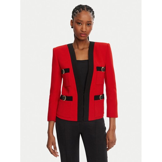 Balmain Marynarka DF1SM370WB86 Czerwony Regular Fit ze sklepu MODIVO w kategorii Marynarki damskie - zdjęcie 182672587