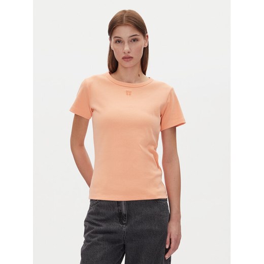 HUGO T-Shirt Deloris 50512002 Pomarańczowy Regular Fit ze sklepu MODIVO w kategorii Bluzki damskie - zdjęcie 182672599