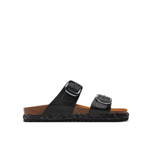 Geox Espadryle D New Brionia High D45S8A 000BN C9999 Czarny ze sklepu MODIVO w kategorii Klapki damskie - zdjęcie 182672607