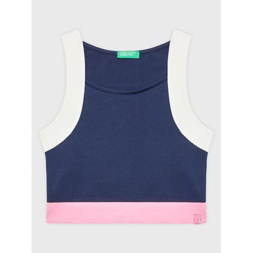 United Colors Of Benetton Top 3P4ZCH00O Kolorowy Slim Fit ze sklepu MODIVO w kategorii Bluzki dziewczęce - zdjęcie 182672618