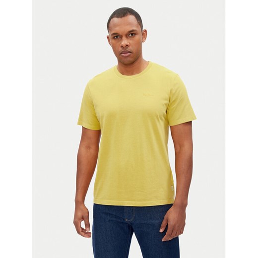 Pepe Jeans T-Shirt Jacko PM508664 Żółty Regular Fit ze sklepu MODIVO w kategorii T-shirty męskie - zdjęcie 182672657
