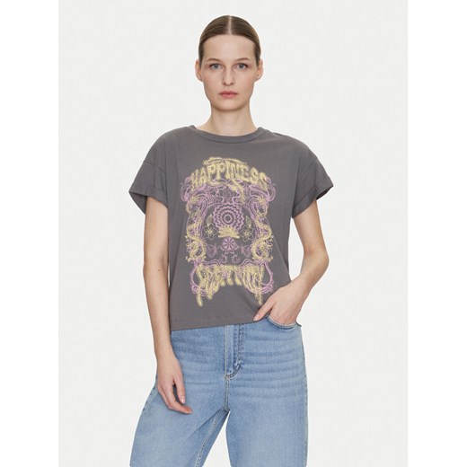 Noisy May T-Shirt Gaby 27033385 Szary Regular Fit ze sklepu MODIVO w kategorii Bluzki damskie - zdjęcie 182672699